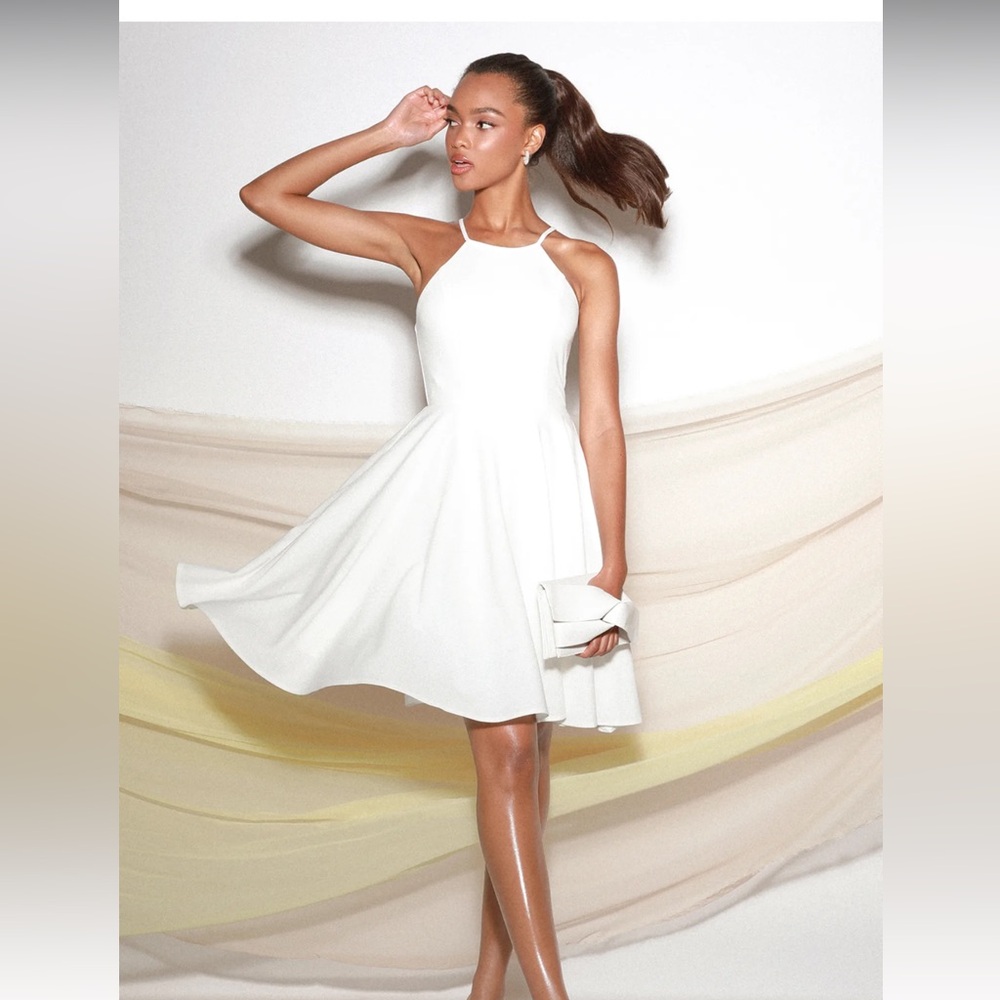 NEW Lulus Irresistible Charm White Midi Dress SZ XL